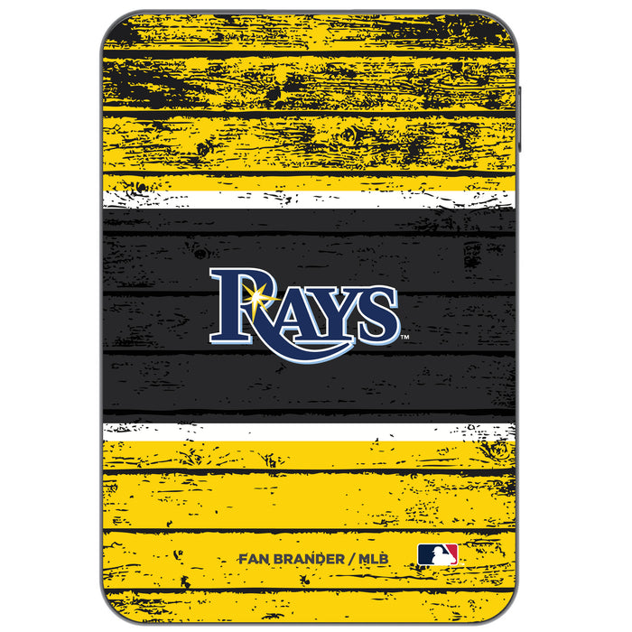 Otterbox Power Bank with Tampa Bay Rays Wood Background
