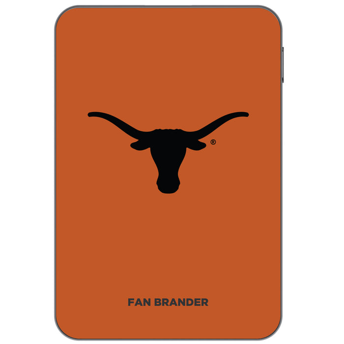 Otterbox Power Bank with Texas Longhorns  Primary Logo on Team Background Design