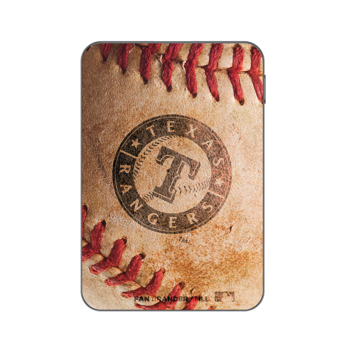Otterbox Power Bank with Texas Rangers Primary Logo and Baseball Design