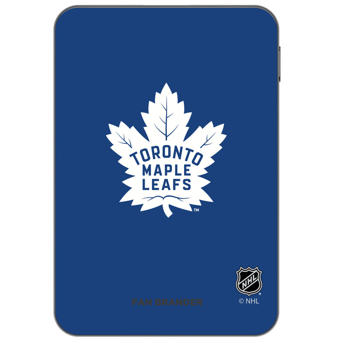 Otterbox Power Bank with Toronto Maple Leafs Primary Logo on team color background