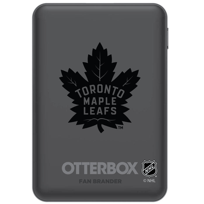Otterbox Power Bank with Toronto Maple Leafs Primary Logo in Black