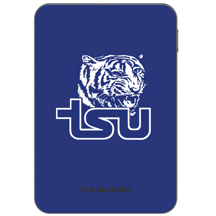 Otterbox Power Bank with Tennessee State Tigers Primary Logo on Team Background Design