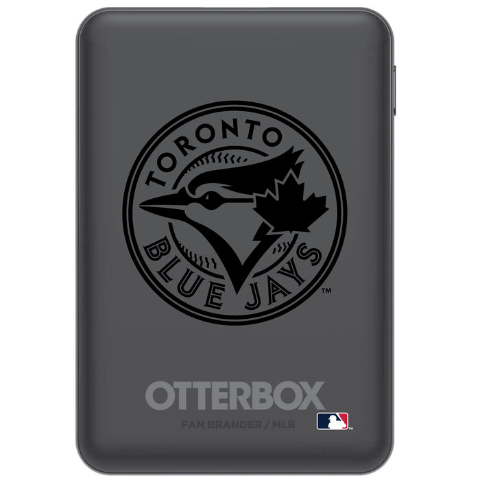 Otterbox Power Bank with Toronto Blue Jays Primary Logo in Black