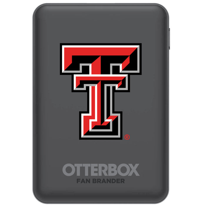 Otterbox Power Bank with Texas Tech Red Raiders Primary Logo