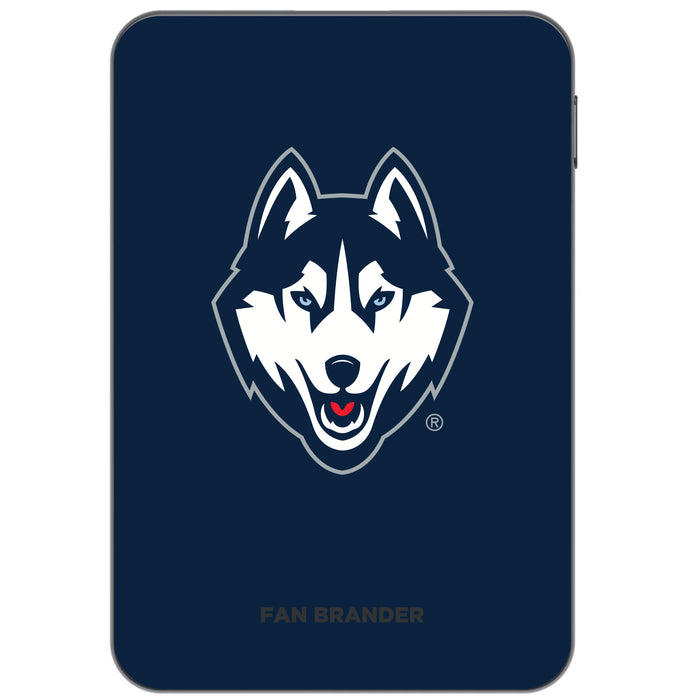 Otterbox Power Bank with Uconn Huskies Primary Logo on Team Background Design