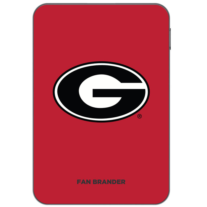 Otterbox Power Bank with Georgia Bulldogs Primary Logo on Team Background Design