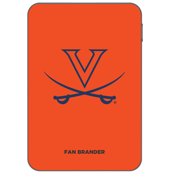 Otterbox Power Bank with Virginia Cavaliers Primary Logo on Team Background Design