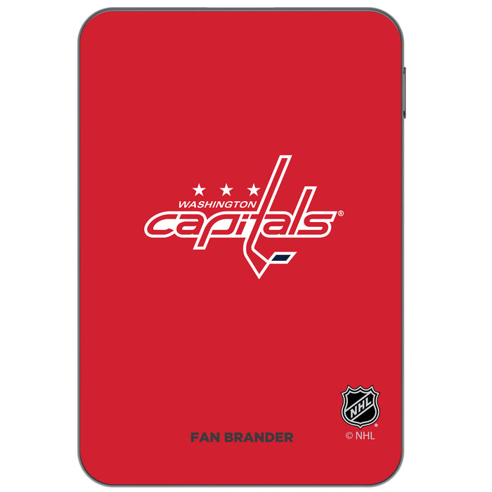 Otterbox Power Bank with Washington Capitals Primary Logo on team color background