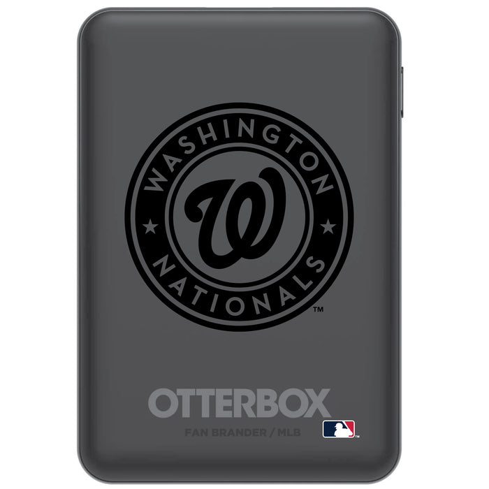 Otterbox Power Bank with Washington Nationals Primary Logo in Black