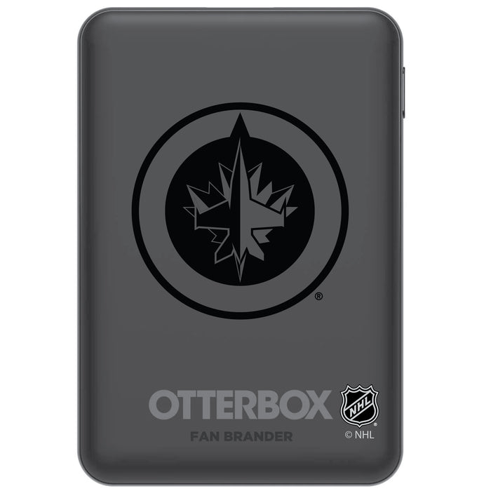 Otterbox Power Bank with Winnipeg Jets Primary Logo in Black