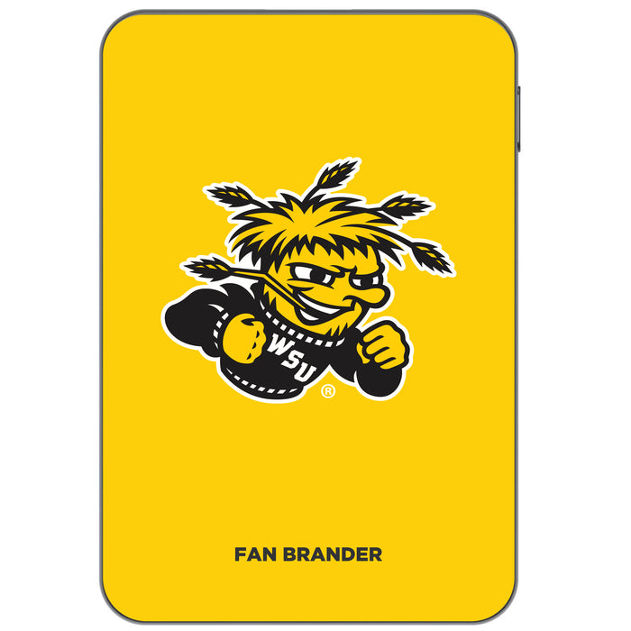 Otterbox Power Bank with Wichita State Shockers Primary Logo on Team Background Design