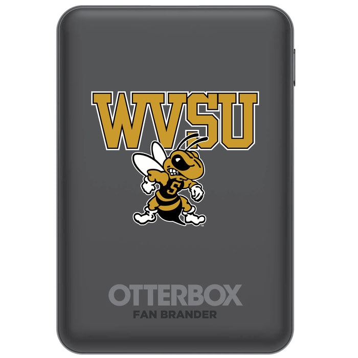 Otterbox Power Bank with West Virginia State Univ Yellow Jackets Primary Logo