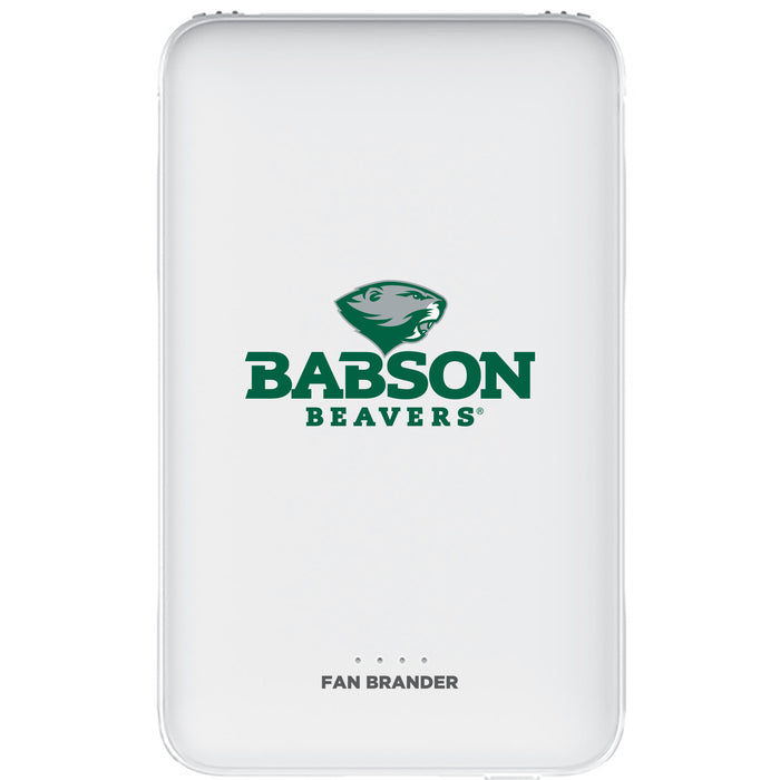 Fan Brander 10,000 mAh Portable Power Bank with Babson University Primary Logo