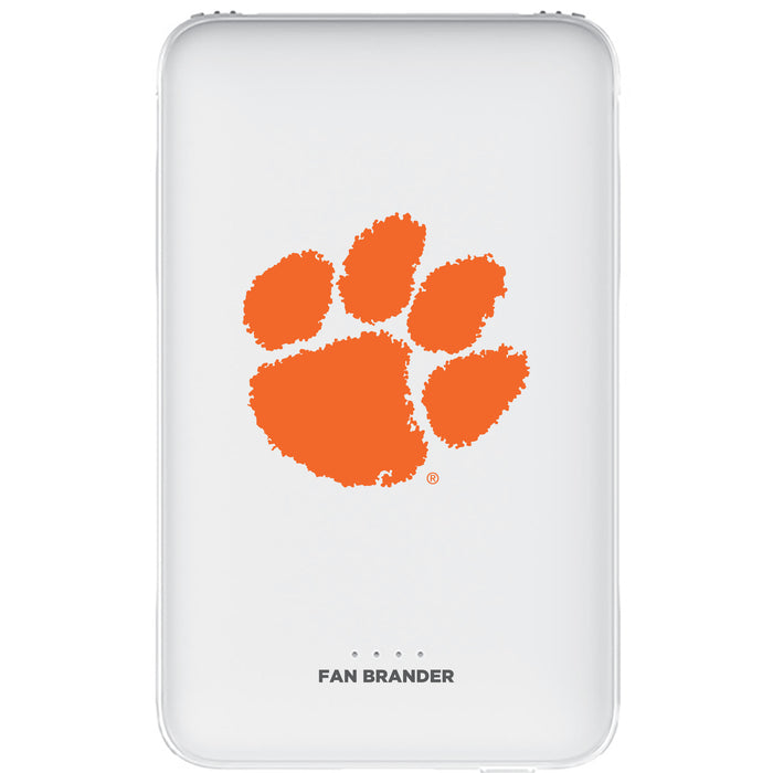 Fan Brander 10,000 mAh Portable Power Bank with Clemson Tigers Primary Logo
