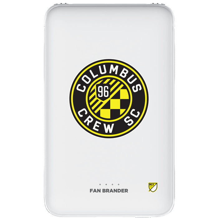 Fan Brander 10,000 mAh Portable Power Bank with Columbus Crew SC Primary Logo