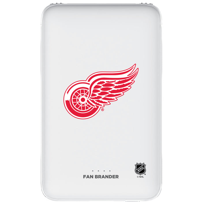 Fan Brander 10,000 mAh Portable Power Bank with Detroit Red Wings Primary Logo