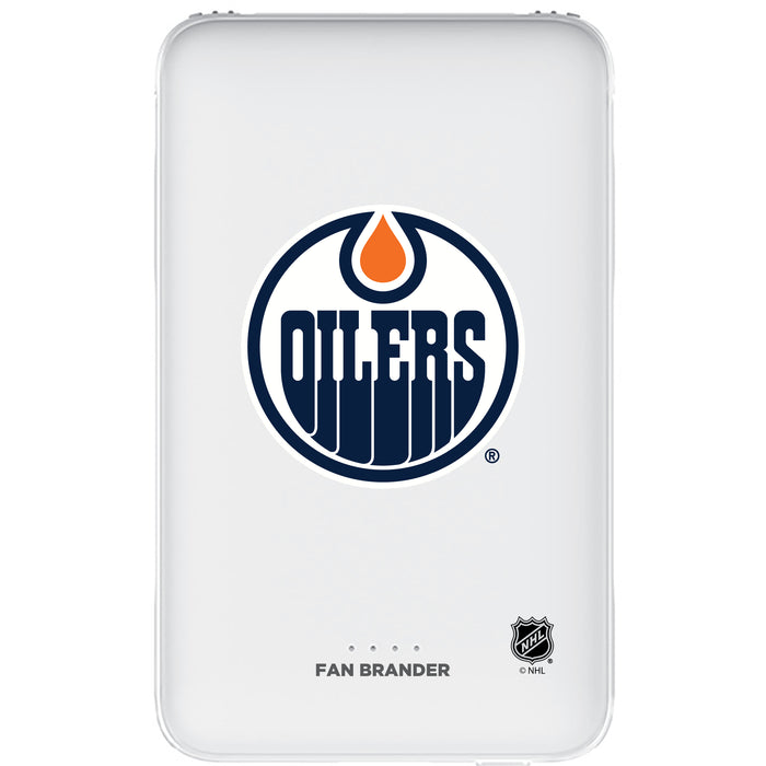 Fan Brander 10,000 mAh Portable Power Bank with Edmonton Oilers Primary Logo