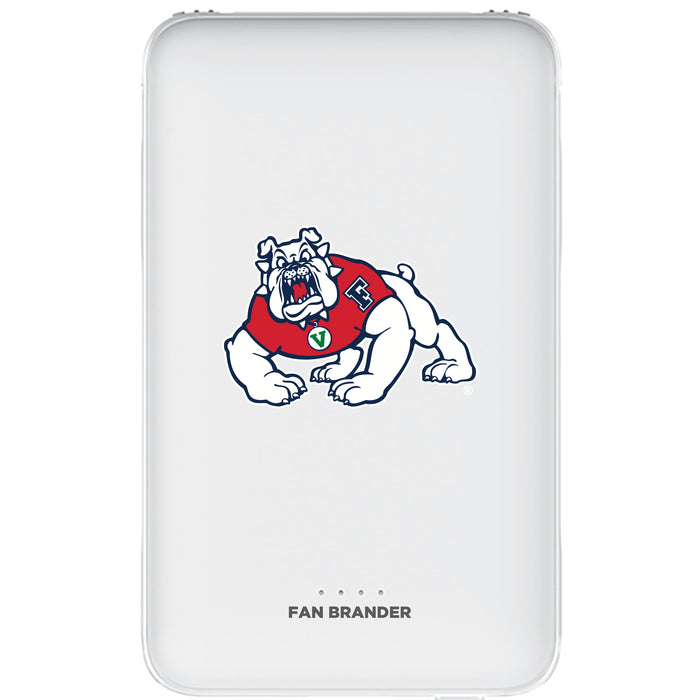 Fan Brander 10,000 mAh Portable Power Bank with Fresno State Bulldogs Primary Logo