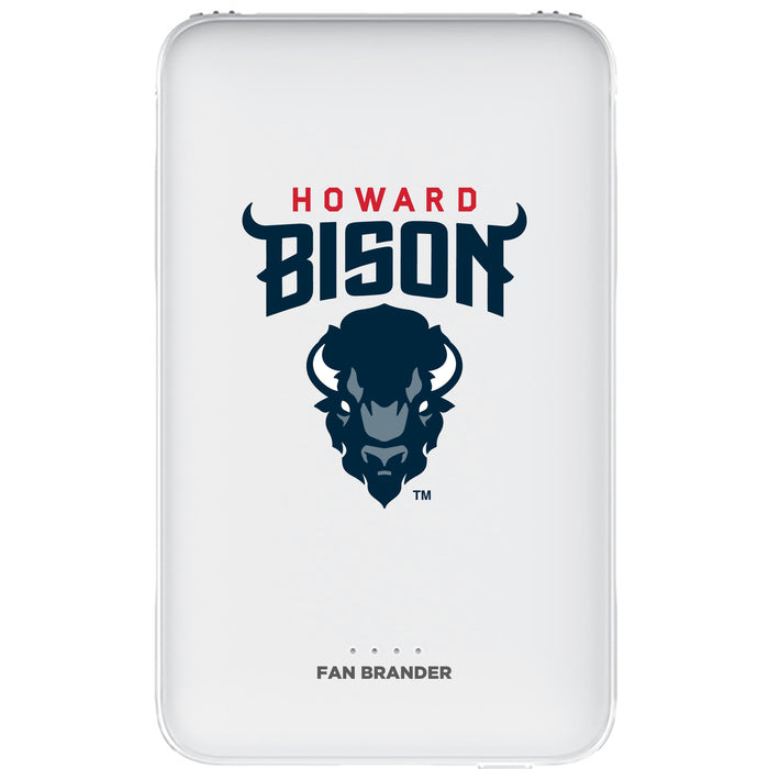 Fan Brander 10,000 mAh Portable Power Bank with Howard Bison Primary Logo
