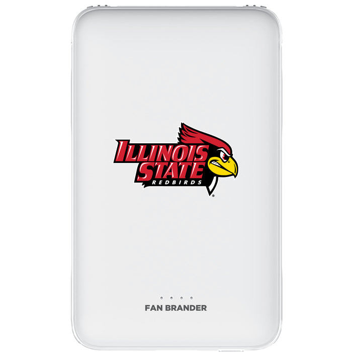 Fan Brander 10,000 mAh Portable Power Bank with Illinois State Redbirds Primary Logo