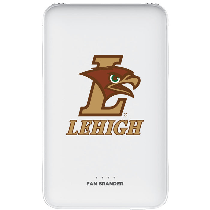 Fan Brander 10,000 mAh Portable Power Bank with Lehigh Mountain Hawks Primary Logo
