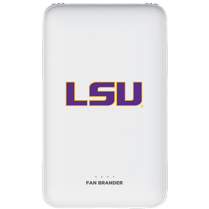 Fan Brander 10,000 mAh Portable Power Bank with LSU Tigers Primary Logo