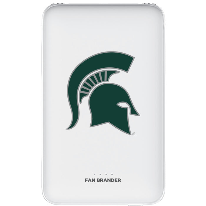 Fan Brander 10,000 mAh Portable Power Bank with Michigan State Spartans Primary Logo