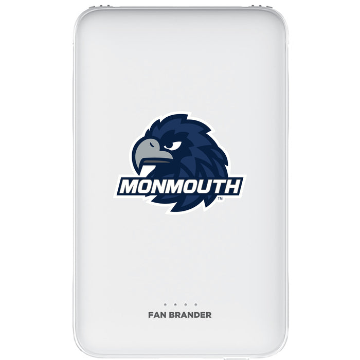 Fan Brander 10,000 mAh Portable Power Bank with Monmouth Hawks Primary Logo