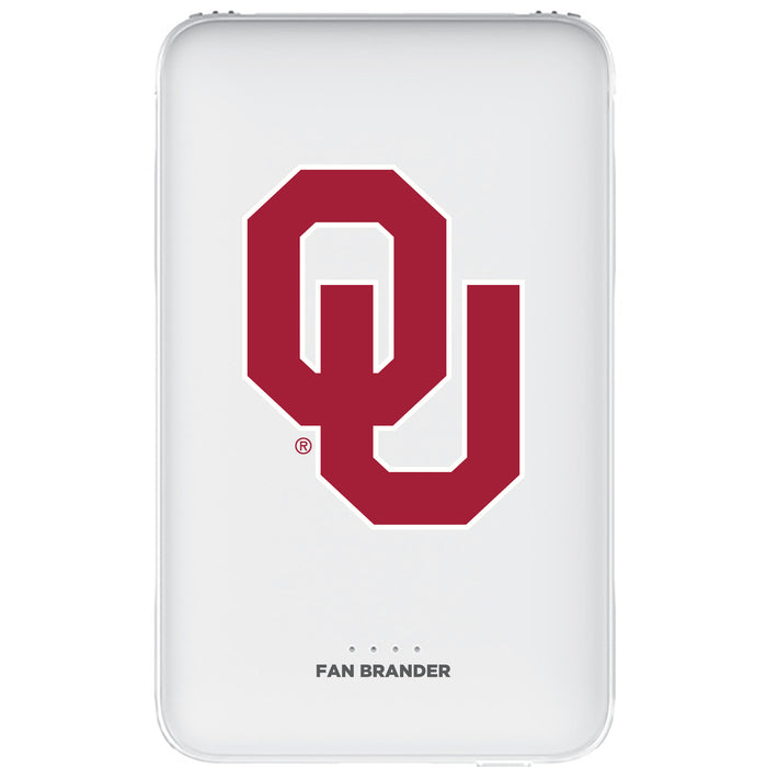 Fan Brander 10,000 mAh Portable Power Bank with Oklahoma Sooners Primary Logo