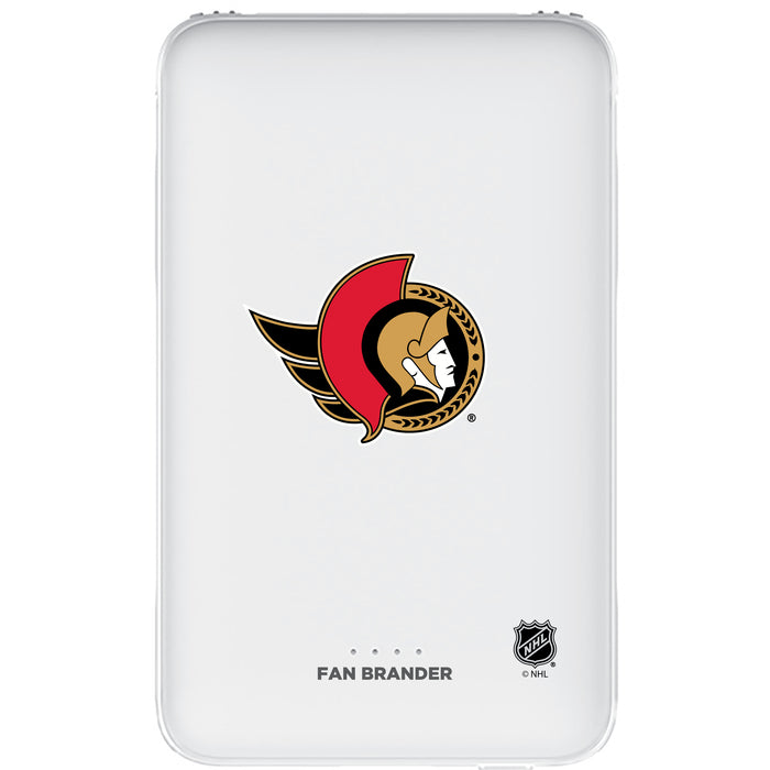 Fan Brander 10,000 mAh Portable Power Bank with Ottawa Senators Primary Logo