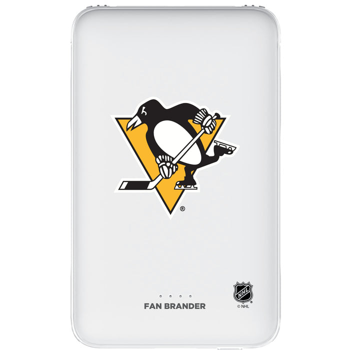 Fan Brander 10,000 mAh Portable Power Bank with Pittsburgh Penguins Primary Logo