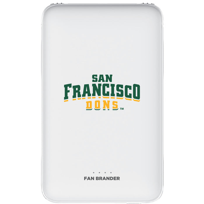 Fan Brander 10,000 mAh Portable Power Bank with San Francisco Dons Primary Logo