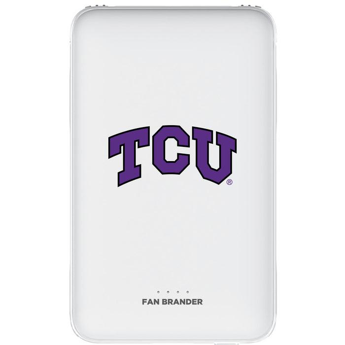 Fan Brander 10,000 mAh Portable Power Bank with Texas Christian University Horned Frogs Primary Logo
