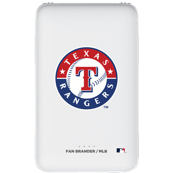 Fan Brander 10,000 mAh Portable Power Bank with Texas Rangers Primary Logo
