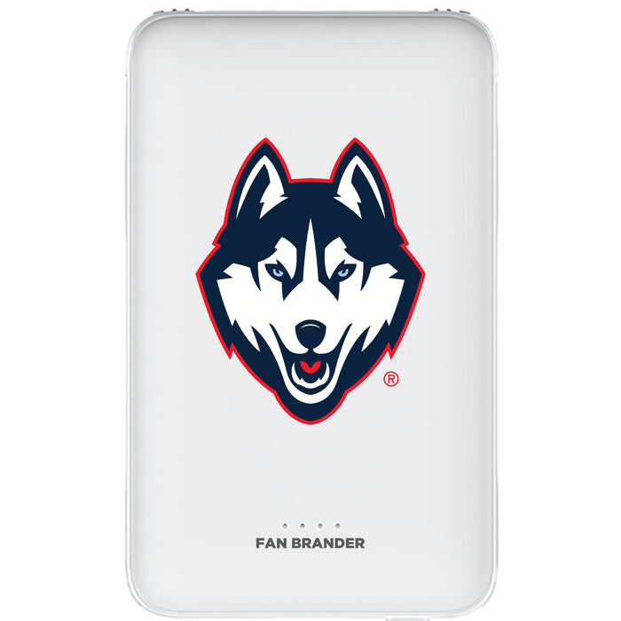 Fan Brander 10,000 mAh Portable Power Bank with Uconn Huskies Primary Logo