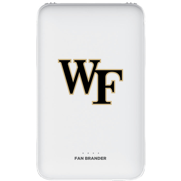 Fan Brander 10,000 mAh Portable Power Bank with Wake Forest Demon Deacons Primary Logo