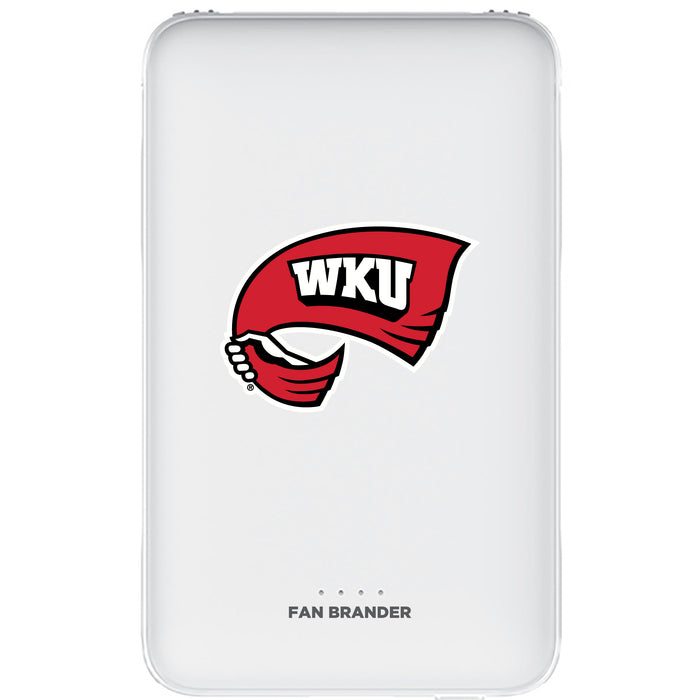 Fan Brander 10,000 mAh Portable Power Bank with Western Kentucky Hilltoppers Primary Logo