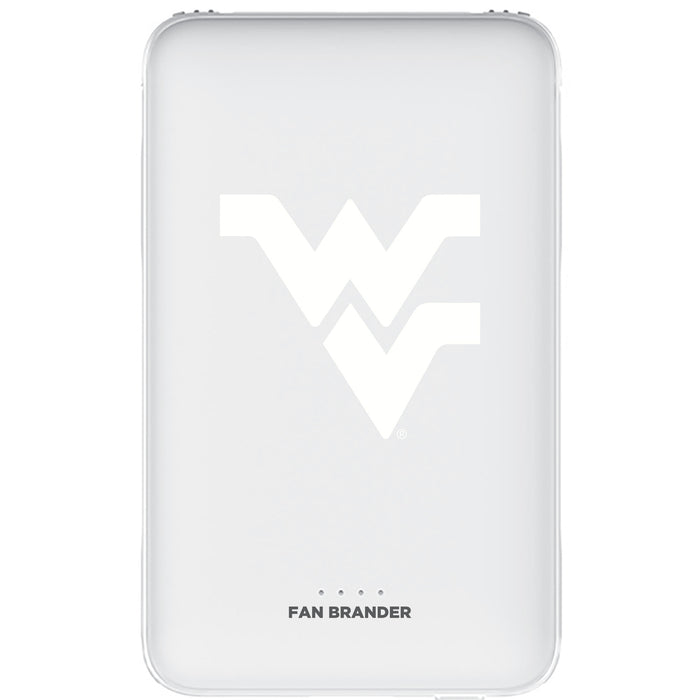 Fan Brander 10,000 mAh Portable Power Bank with West Virginia Mountaineers Primary Logo