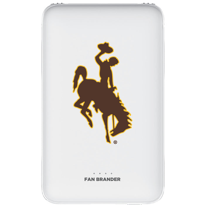 Fan Brander 10,000 mAh Portable Power Bank with Wyoming Cowboys Primary Logo