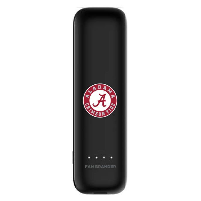 mophie Power Boost mini 2,600mAh portable battery with Alabama Crimson Tide Primary Logo
