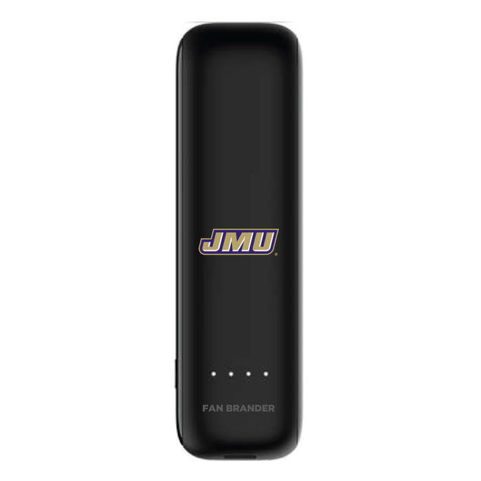 mophie Power Boost mini 2,600mAh portable battery with James Madison Dukes Primary Logo
