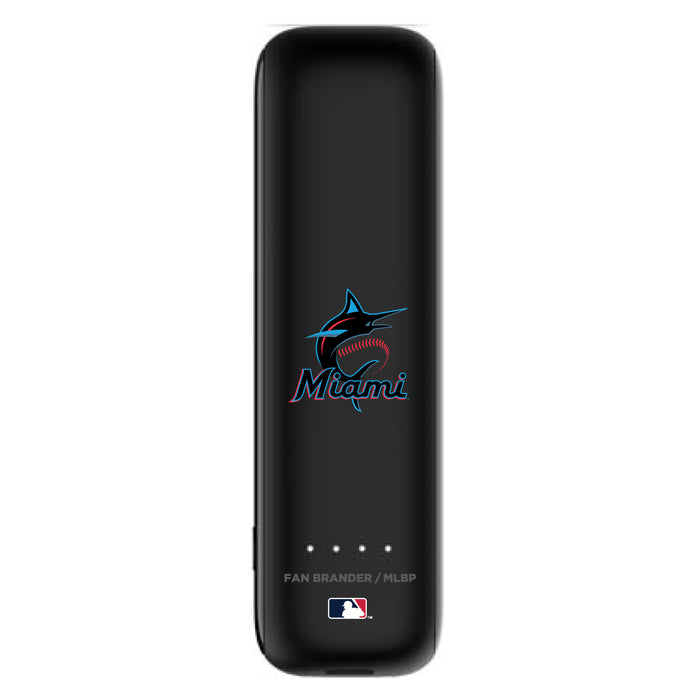 mophie Power Boost mini 2,600mAh portable battery with Miami Marlins Primary Logo