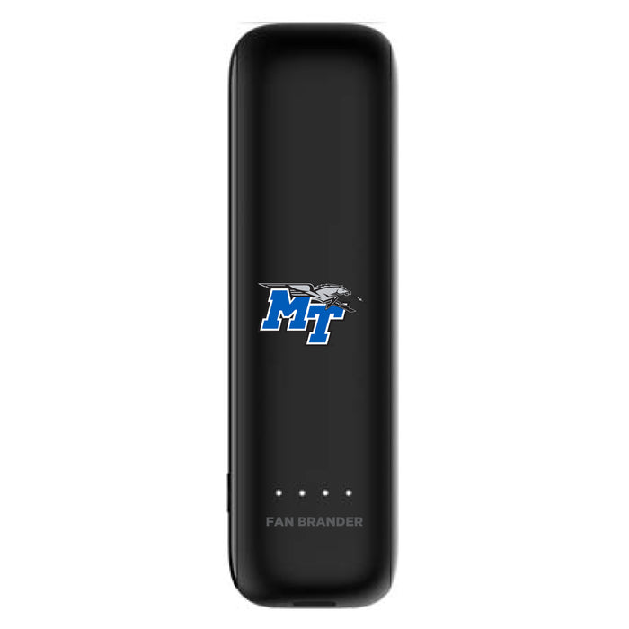 mophie Power Boost mini 2,600mAh portable battery with Middle Tennessee State Blue Raiders Primary Logo