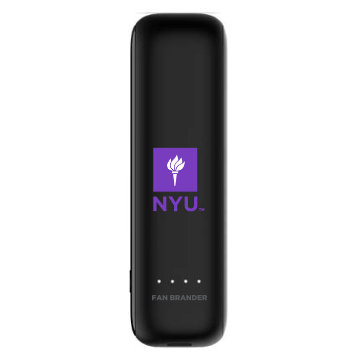 mophie Power Boost mini 2,600mAh portable battery with NYU Primary Logo