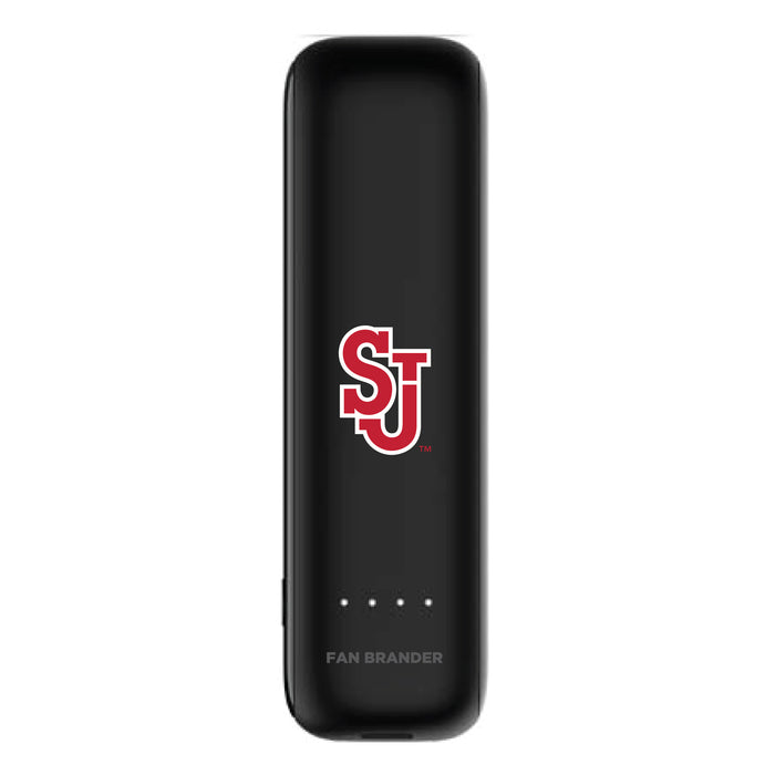 mophie Power Boost mini 2,600mAh portable battery with St. John's Red Storm Primary Logo