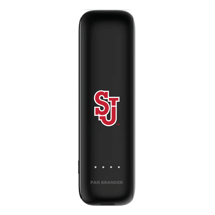 mophie Power Boost mini 2,600mAh portable battery with St. John's Red Storm Logo