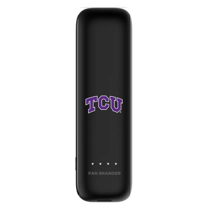 mophie Power Boost mini 2,600mAh portable battery with Texas Christian University Horned Frogs Primary Logo