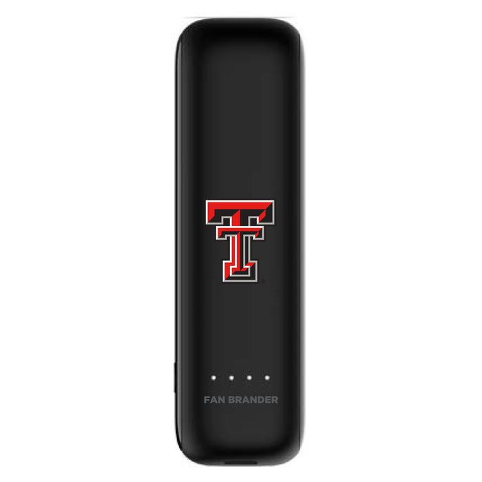 mophie Power Boost mini 2,600mAh portable battery with Texas Tech Red Raiders Primary Logo