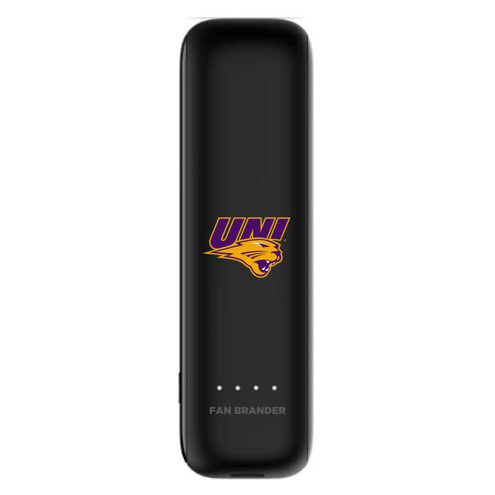 mophie Power Boost mini 2,600mAh portable battery with Northern Iowa Panthers Primary Logo