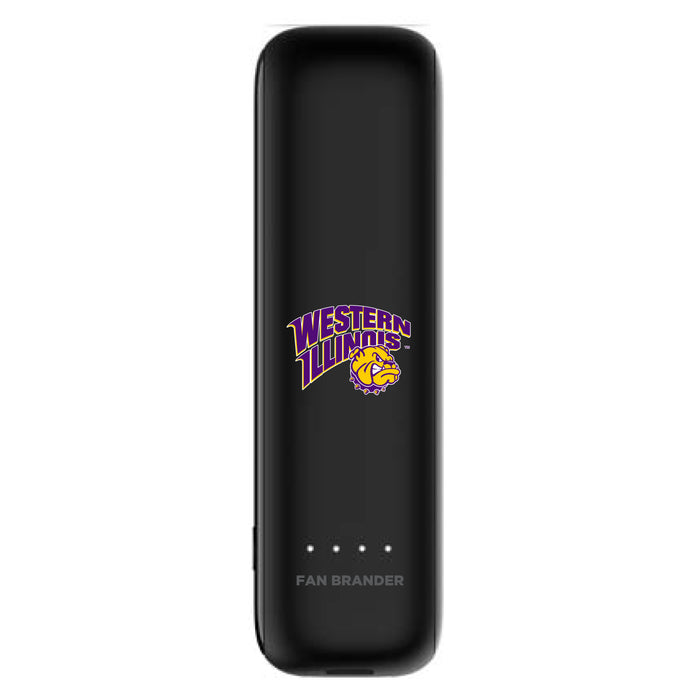 mophie Power Boost mini 2,600mAh portable battery with Western Illinois University Leathernecks Primary Logo